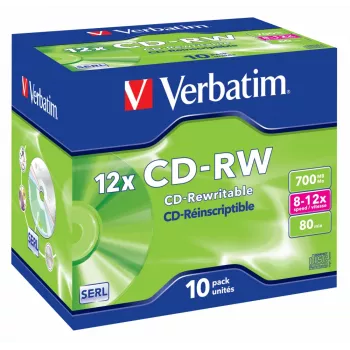 Verbatim CD-RW 12x 700 MB 10 vnt.
