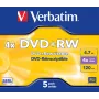 Verbatim VB-DPW44JC DVD+RW 4,7 GB 5 vnt. Jewel dėkle