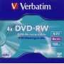 Verbatim VB-DMW44JC, DVD-RW, 120 mm, Jewel case, 1 vnt., 4.7 GB