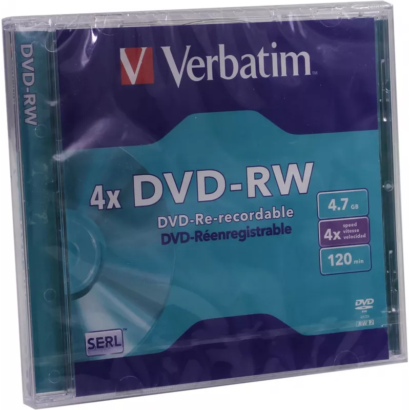Verbatim DVD-RW 4.7 GB 4x, Jewel Case, 5 vnt. (43285)