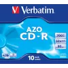 Verbatim CD-R AZO Crystal 700 MB 52x 10 vnt.