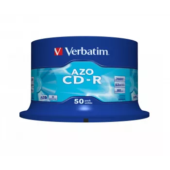 Verbatim CD-R AZO Crystal 700 MB 52x 50 vnt. (verpstė)