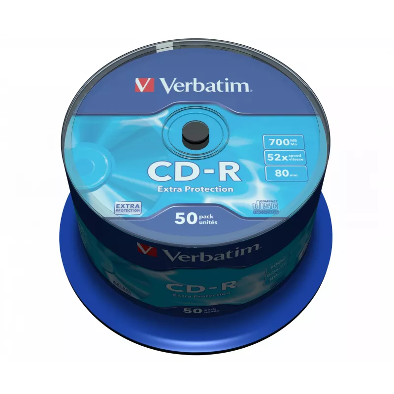 Verbatim CD-R Extra Protection 700 MB 52x 50 vnt.