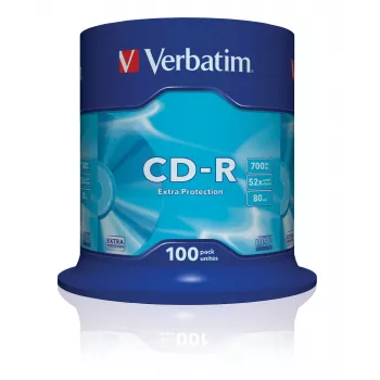 Verbatim CD-R Extra Protection 700 MB 52x 100 vnt.