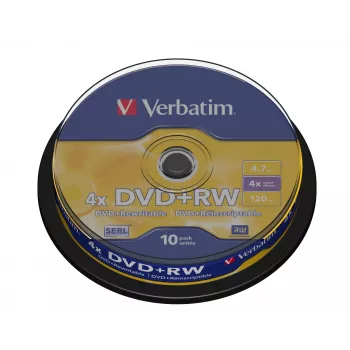 Verbatim DVD+RW Matt Silver 4.7 GB 10 vnt.