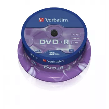 Verbatim VB-DPR47S2A DVD+R 4.7 GB 16x 25 vnt. verpstė
