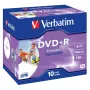 Verbatim DVD+R Wide Inkjet Printable ID Brand, 10 vnt., 4.7 GB, 16x, jewel dėklas