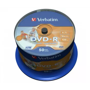 Verbatim 43533 tuščias DVD 4.7 GB DVD-R 50 vnt.