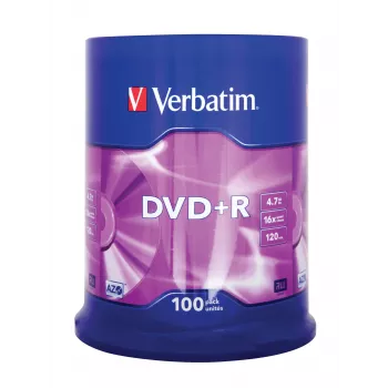 Verbatim DVD+R Matt Silver 4.7 GB 100 vnt.