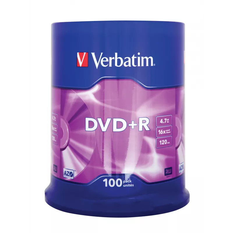 Verbatim DVD+R Matt Silver 4.7 GB 100 vnt.