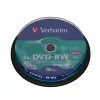 Verbatim DVDVER00072B, DVD-RW, verpstė, 10 vnt., 4,7 GB