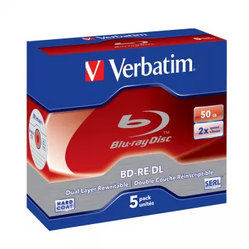 Verbatim BD-RE DL 50GB 2x5pakuotės Jewel Case 5 vnt.