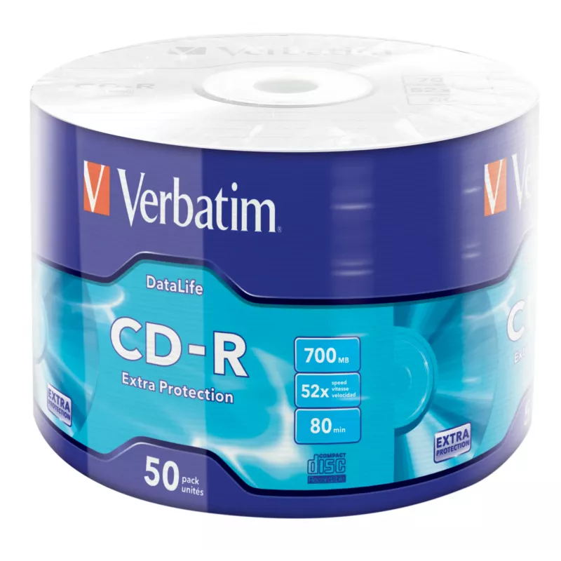Verbatim CD-R Extra Protection 700 MB 52x 50 vnt.