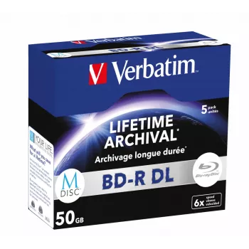Verbatim BD-R DL MDISC 50 GB 6x 5 vnt. archyviniai diskai