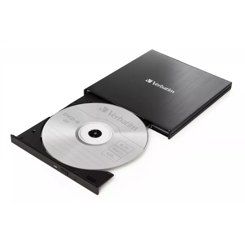 Verbatim 43886 išorinis optinis diskų įrenginys DVD±RW juodas