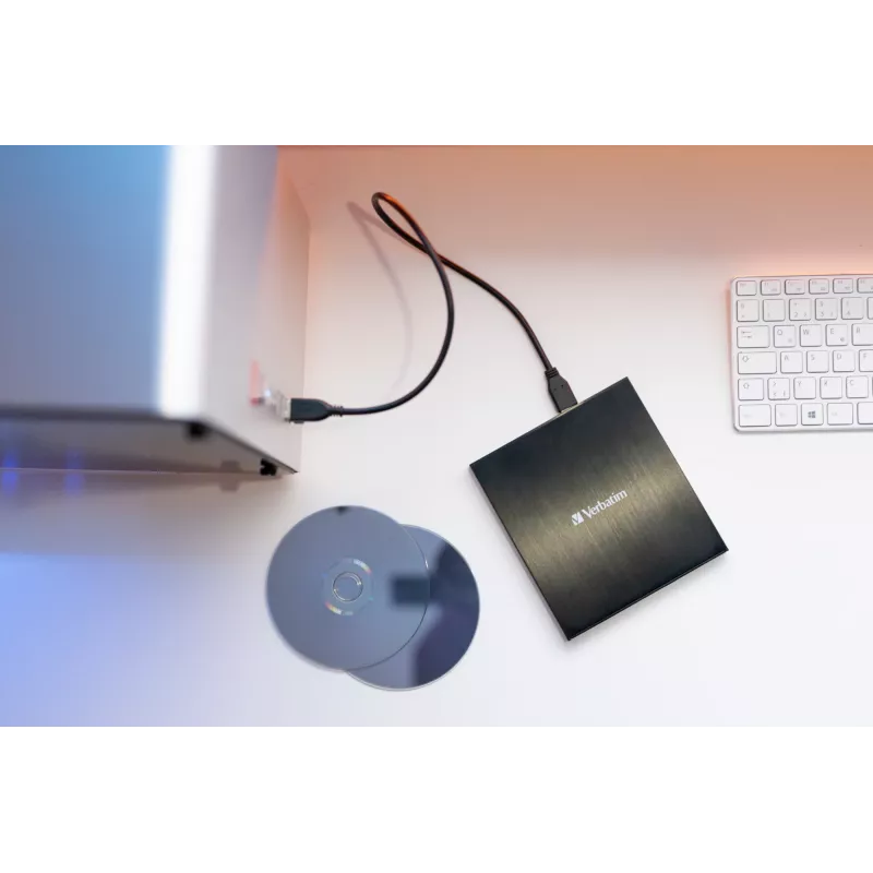Verbatim 43886 išorinis optinis diskų įrenginys DVD±RW juodas