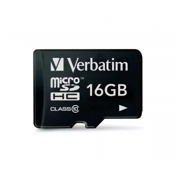 MicroSDHC Verbatim Premium 16GB Class 10 Juoda 44010