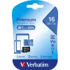 MicroSDHC Verbatim Premium 16GB Class 10 Juoda 44010