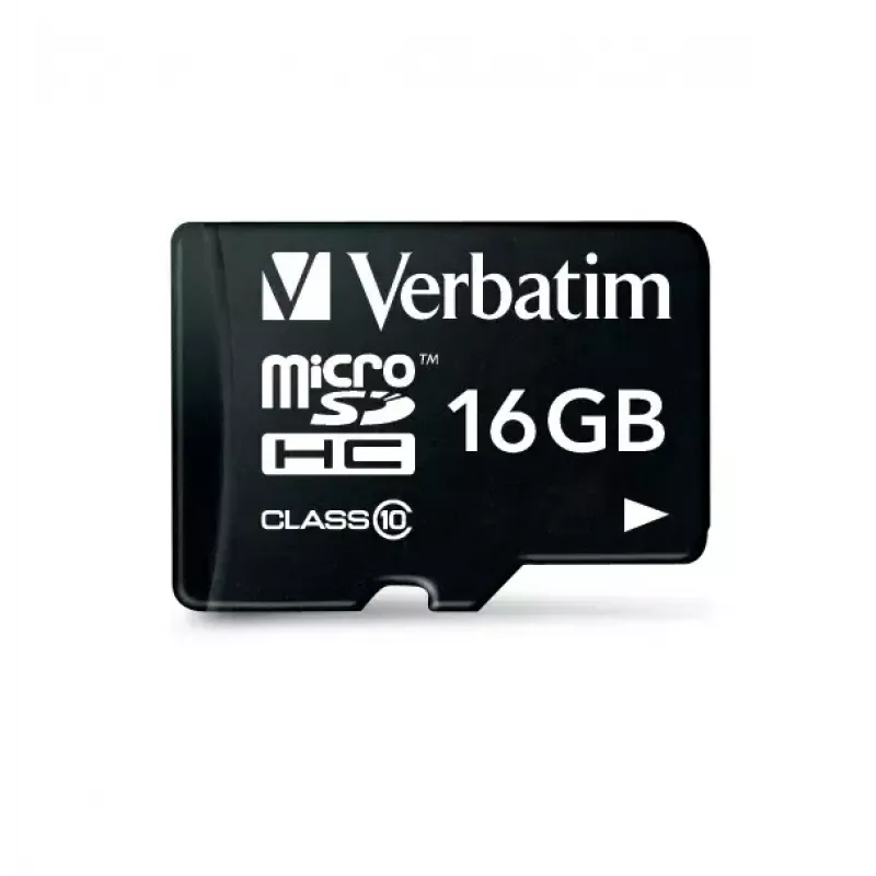 MicroSDHC Verbatim Premium 16GB Class 10 Juoda