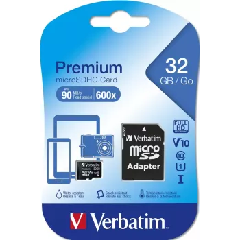 Flash atmintis Verbatim Premium 32GB MicroSDHC Class 10 44083