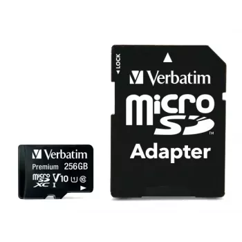 Verbatim Premium U1 256 GB MicroSDXC UHS-I Class 10 atminties kortelė