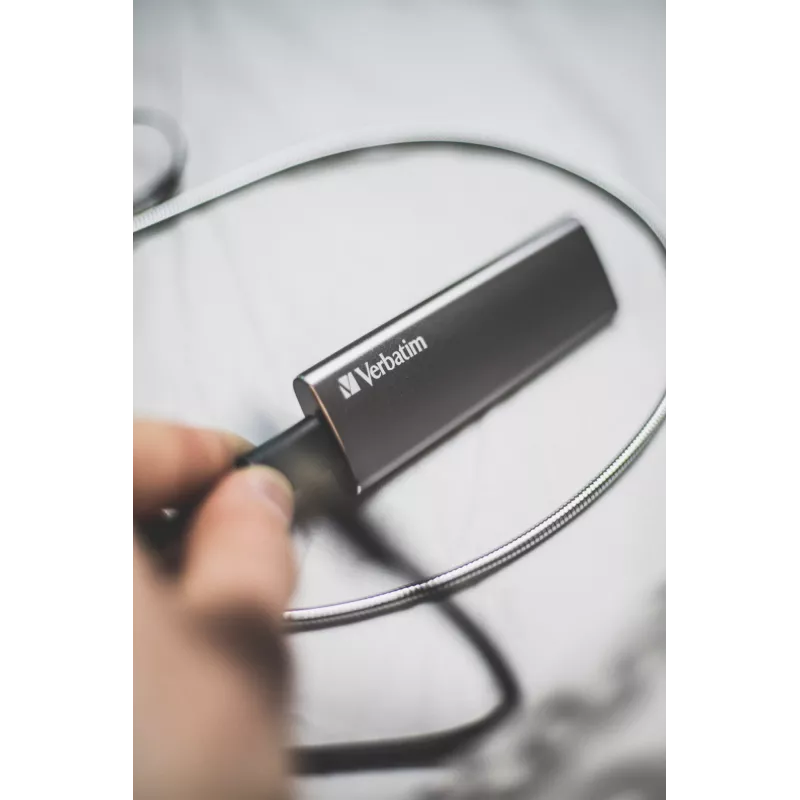 Verbatim Vx500 1 TB USB Type-C 3.2 Gen 2 (3.1 Gen 2) sidabrinis