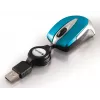 Verbatim Go Mini pelė, ambidekstrinė, USB Type-A, optinė, 1000 DPI, mėlyna