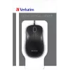Verbatim 49024 tyli optinė pelė dešinei rankai, USB-A, 1000 DPI