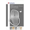 Verbatim 8 mygtukų belaidė pelė su Blue LED, RF Wireless, 1600 DPI, juoda, pilka