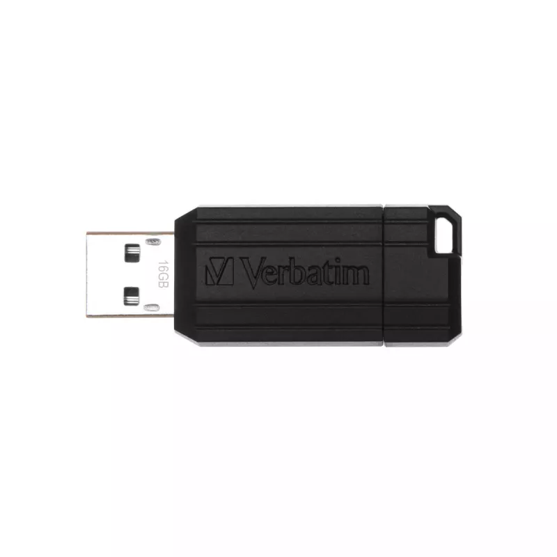 USB atmintukas Verbatim 16GB USB Type-A PinStripe juodas
