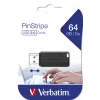 Verbatim PinStripe USB atmintinė 64 GB juoda