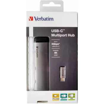 Verbatim 49140 USB-C multiport stotelė USB 3.2 Gen 1 Type-C