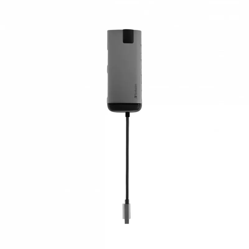 Verbatim 49142 USB-C dokas / prievadų replikatorius USB 3.2 Gen 1 Type-C juodas, sidabrinis