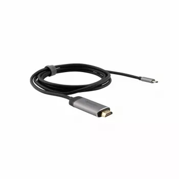 Verbatim 49144 vaizdo kabelio adapteris 1,5 m USB Type-C HDMI juodas, sidabrinis