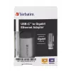 Verbatim 49146 USB-C prievadų stotelė / dokas, USB 3.2 Gen 1 Type-C, juoda, sidabrinė