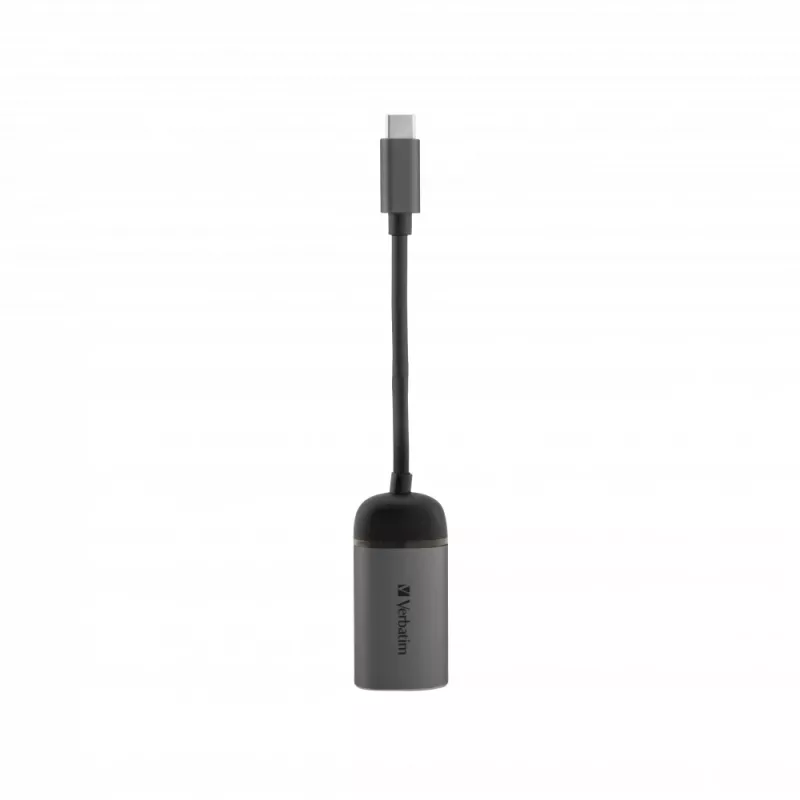 Verbatim 49146 USB-C prievadų stotelė / dokas, USB 3.2 Gen 1 Type-C, juoda, sidabrinė