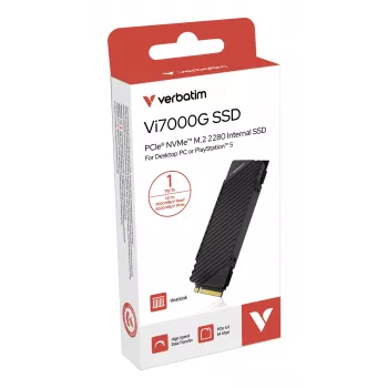Verbatim Vi7000G PCIe NVMe M.2 SSD 1TB – didžiausias žaidimų greitis