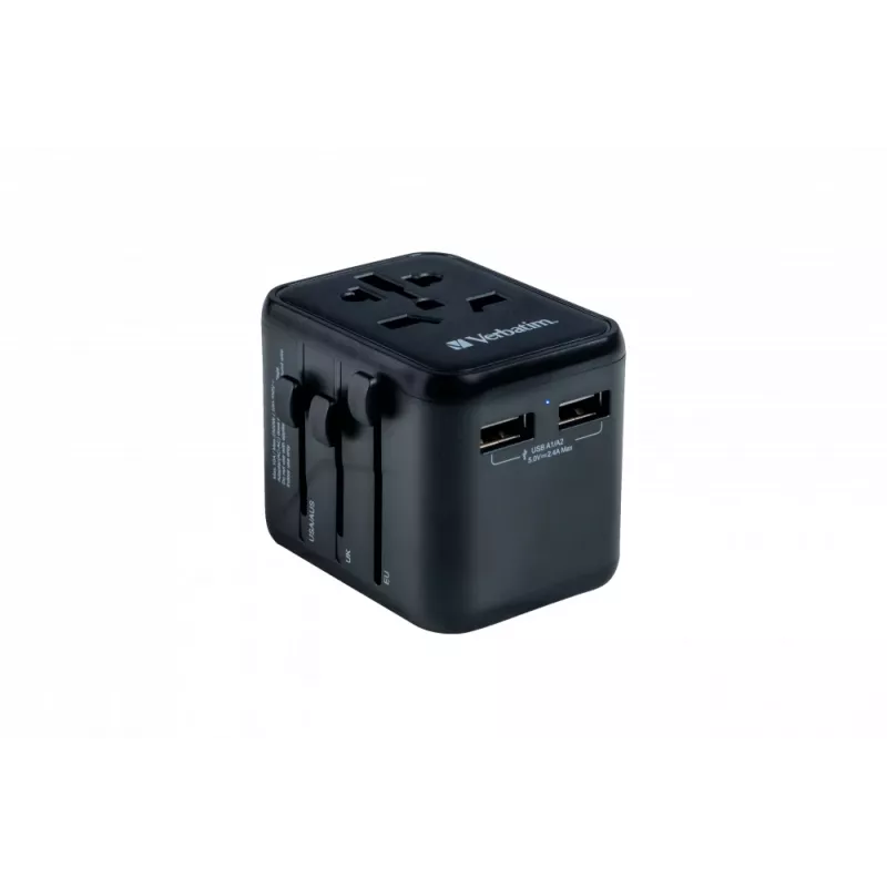 Verbatim 49543 universalus kelioninis adapteris Juodas