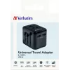 Verbatim 49543 universalus kelioninis adapteris Juodas