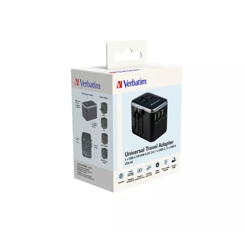 Verbatim 49546 Universalus kelioninis adapteris