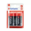 Verbatim D šarminės baterijos, vienkartinės, 1,5 V, 2 vnt., įvairiaspalvės, 34,2 mm
