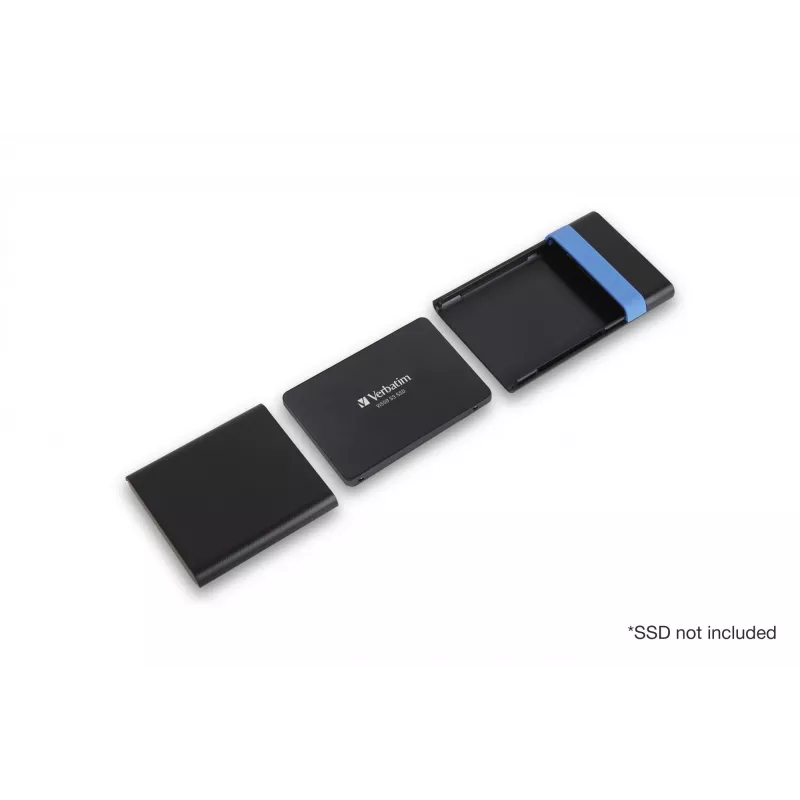Verbatim Store'N'Go Enclosure Kit — korpusas HDD/SSD, juodas/mėlynas, 2.5 colio