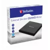 Verbatim išorinis plonas CD/DVD įrašymo įrenginys DVD±RW juodas