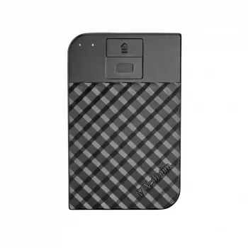 Verbatim Fingerprint Secure Portable Hard Drive 2TB, 2 TB, 3.2 Gen 1 (3.1 Gen 1), juoda