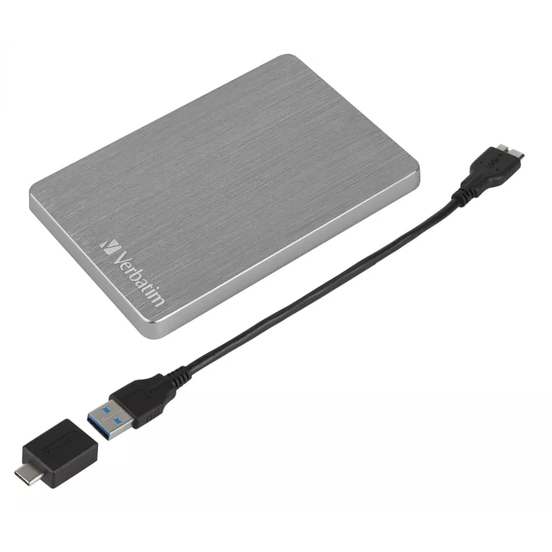 Verbatim Store 'n' Go ALU Slim nešiojamasis kietasis diskas 1TB Space Grey