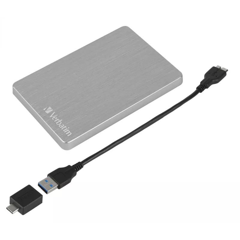Verbatim Store 'n' Go ALU Slim 1TB išorinis kietasis diskas sidabrinis