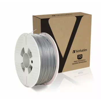 Verbatim 55319 3D spausdinimo medžiaga Polilaktido rūgštis (PLA) Sidabrinė 1 kg