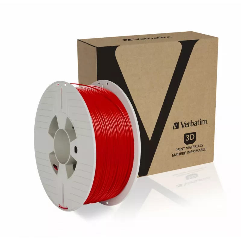 Verbatim 55320 3D spausdinimo medžiaga Polilaktidas (PLA) Raudona 1 kg