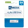 MyMedia MyAlu USB 3.2 Gen 1 64 GB atmintukas, sidabrinis