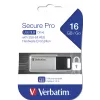 Verbatim Secure Pro USB 3.0 16 GB sidabrinis
